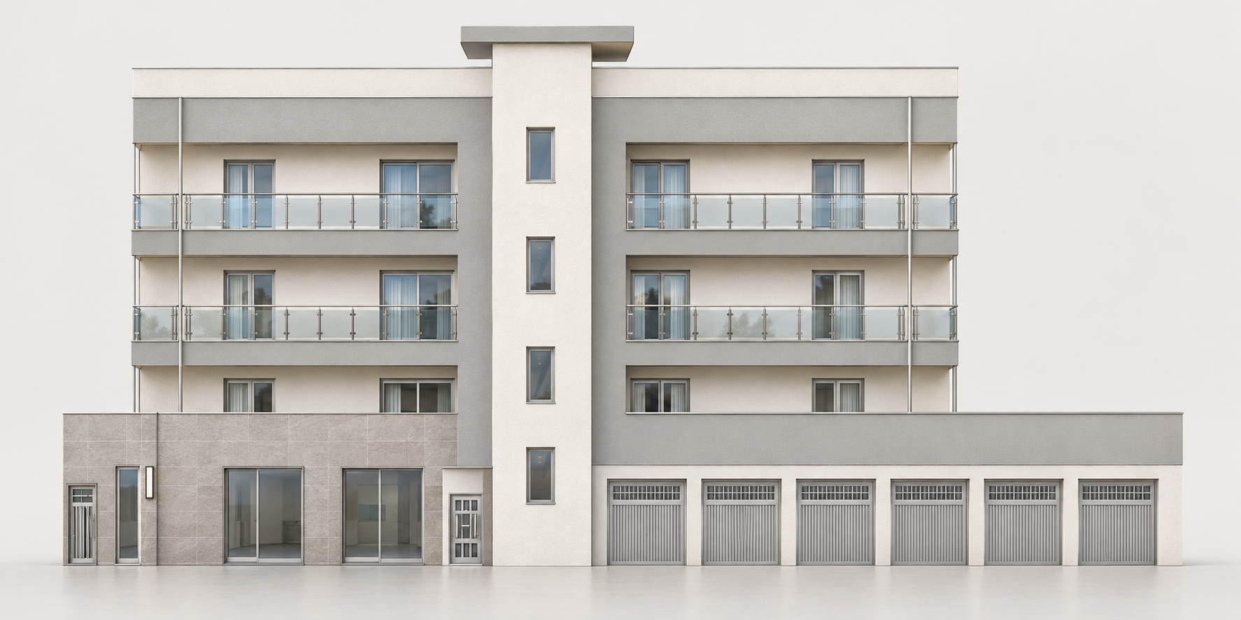 Rendering di Palazzo Istria visto da Via Istria a Bitritto